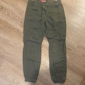 UNIONBAY Olive Green Cropped Jogger Pants